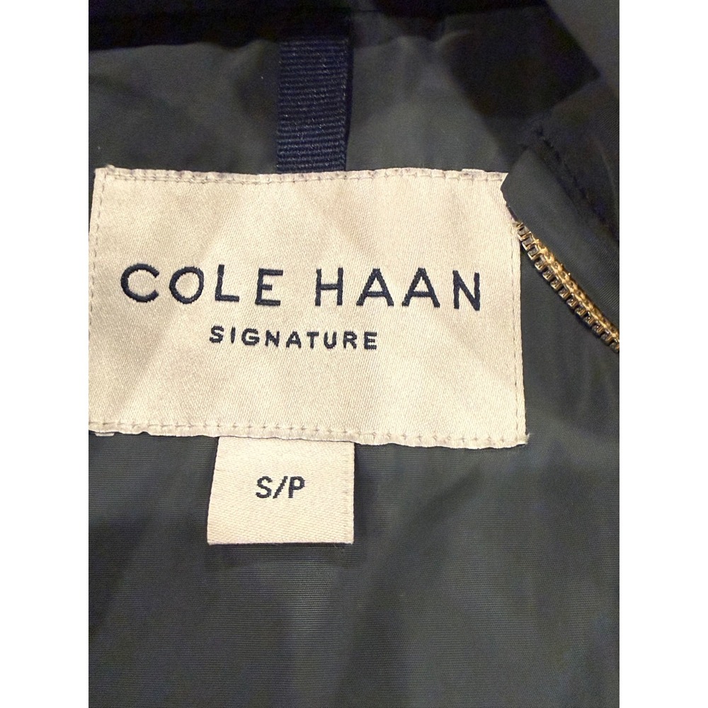 Cole Haan Signature Women's 32" Signature Hooded Taffeta Down Coat Green Small - Picture 4 of 10
